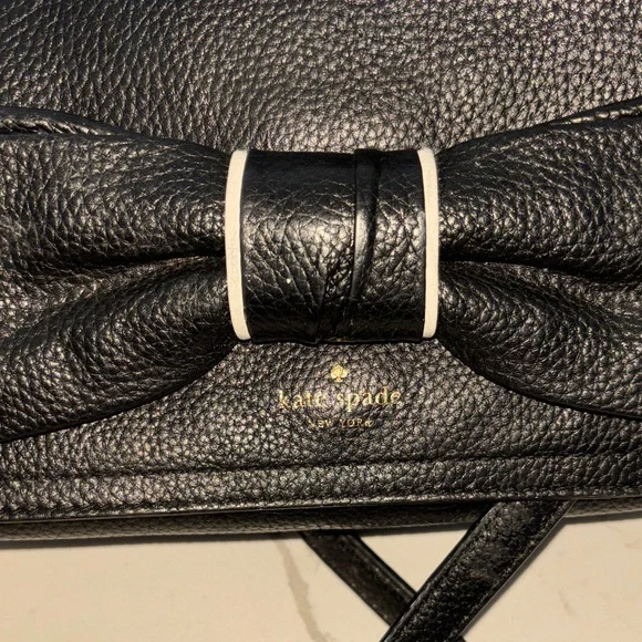 Kate Spade Black Crossbody Bag with Bow Accent - Picture 7 of 7
